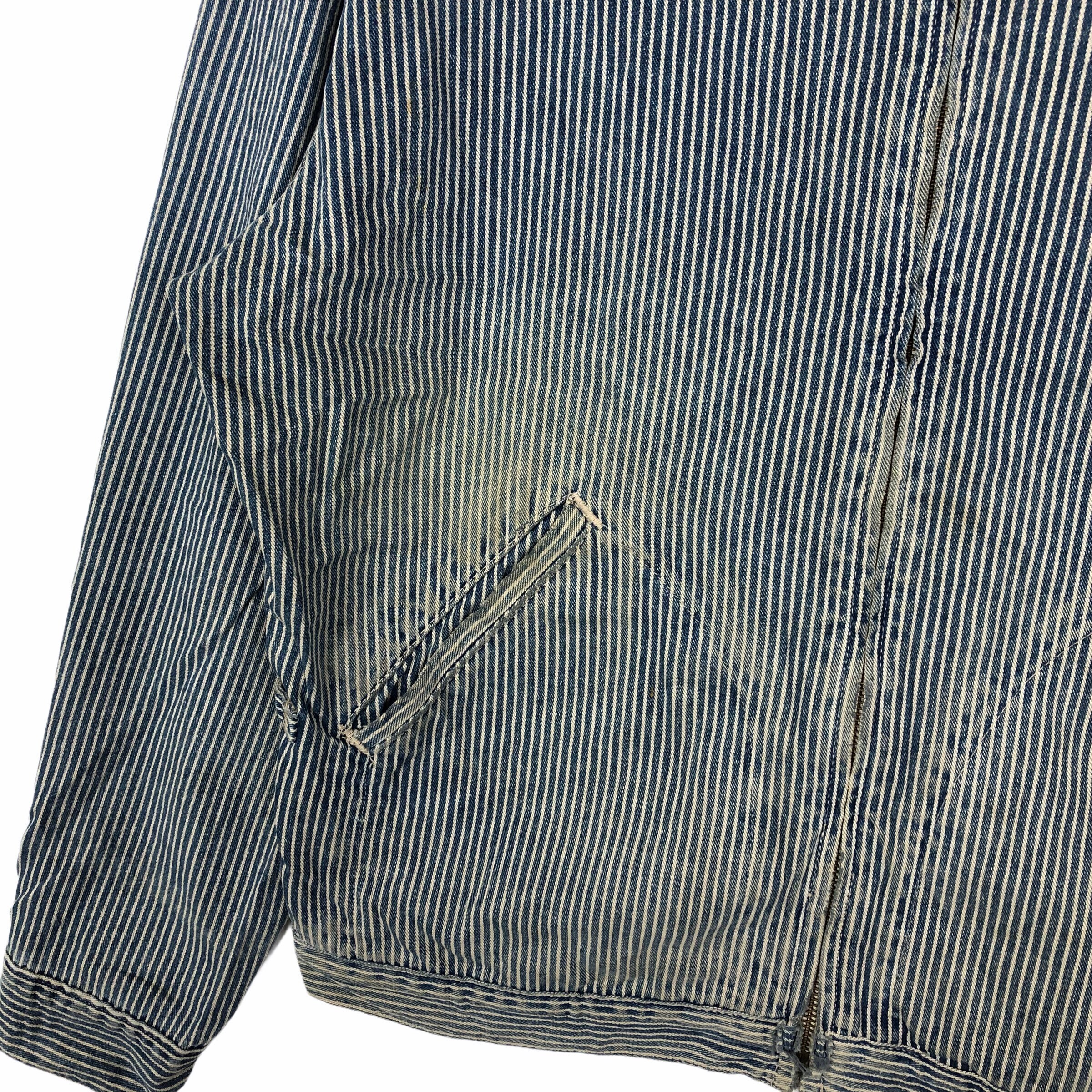 Vintage 90s RRL Ralph Lauren Hikory Jacket Double RL Hikory Denim ...