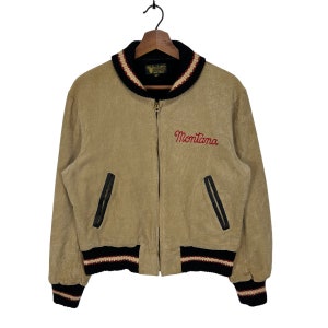 Vintage Embroidered Corduroy Jacket: Montana Toyo Enterprise, Size 38