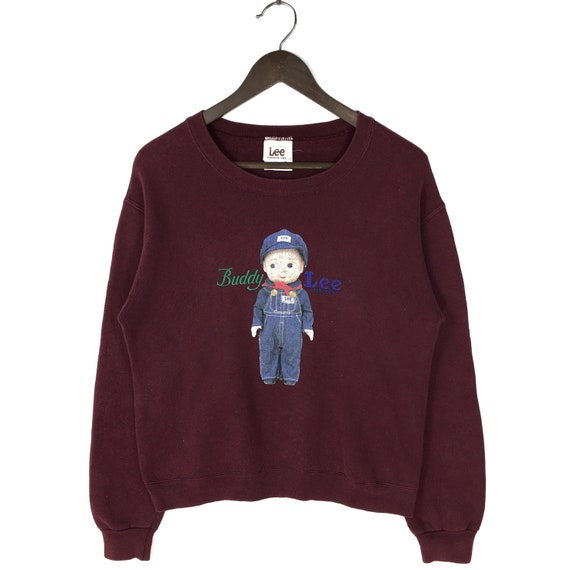 Vintage 90s Lee Buddy Sweatshirt Crewneck Big Logo