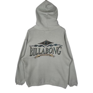 Vintage 90s Billabong Surf Design Billabong Big Logo Pullover Men’s Hoodie Size Large