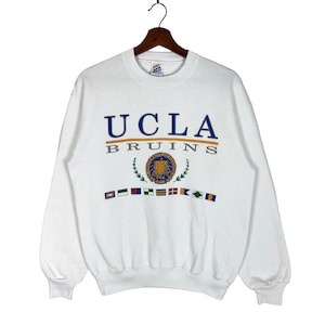 Vintage 80s UCLA Bruins Sweatshirt Crewneck University California Los Angeles Sweatshirt Pullover Jumper Size Medium