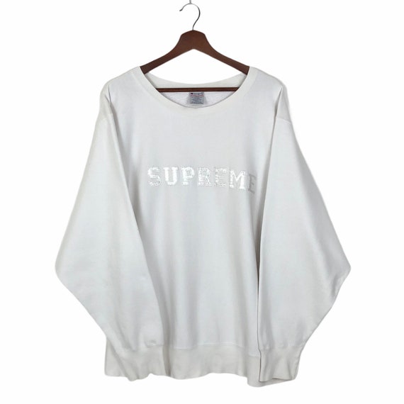 Vintage 90s Champion Reverse Weave Sweatshirt: Supreme Embroidery