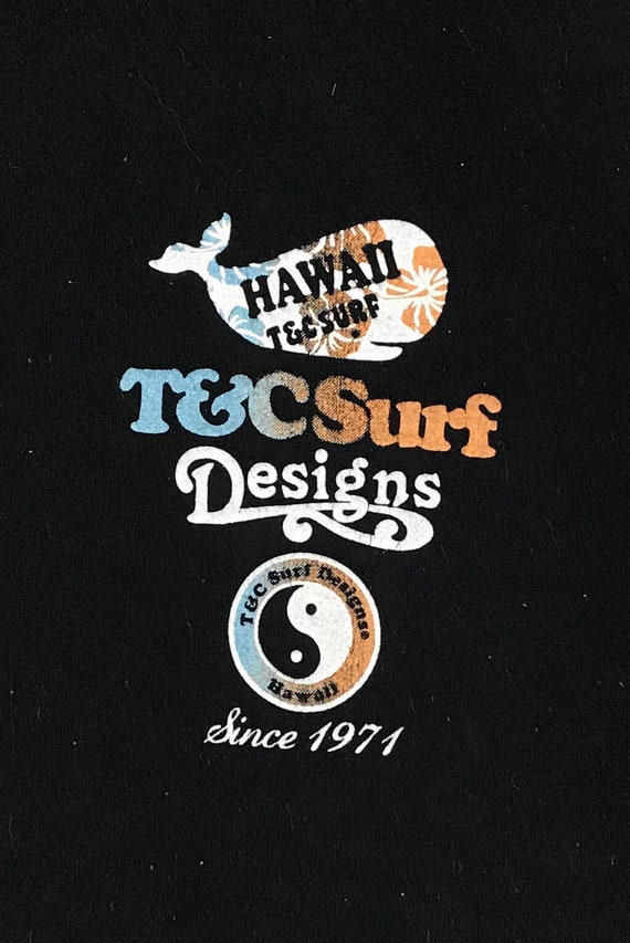 Vintage T&C Surf Aloha State Design Sweatshirt Cr… - image 7