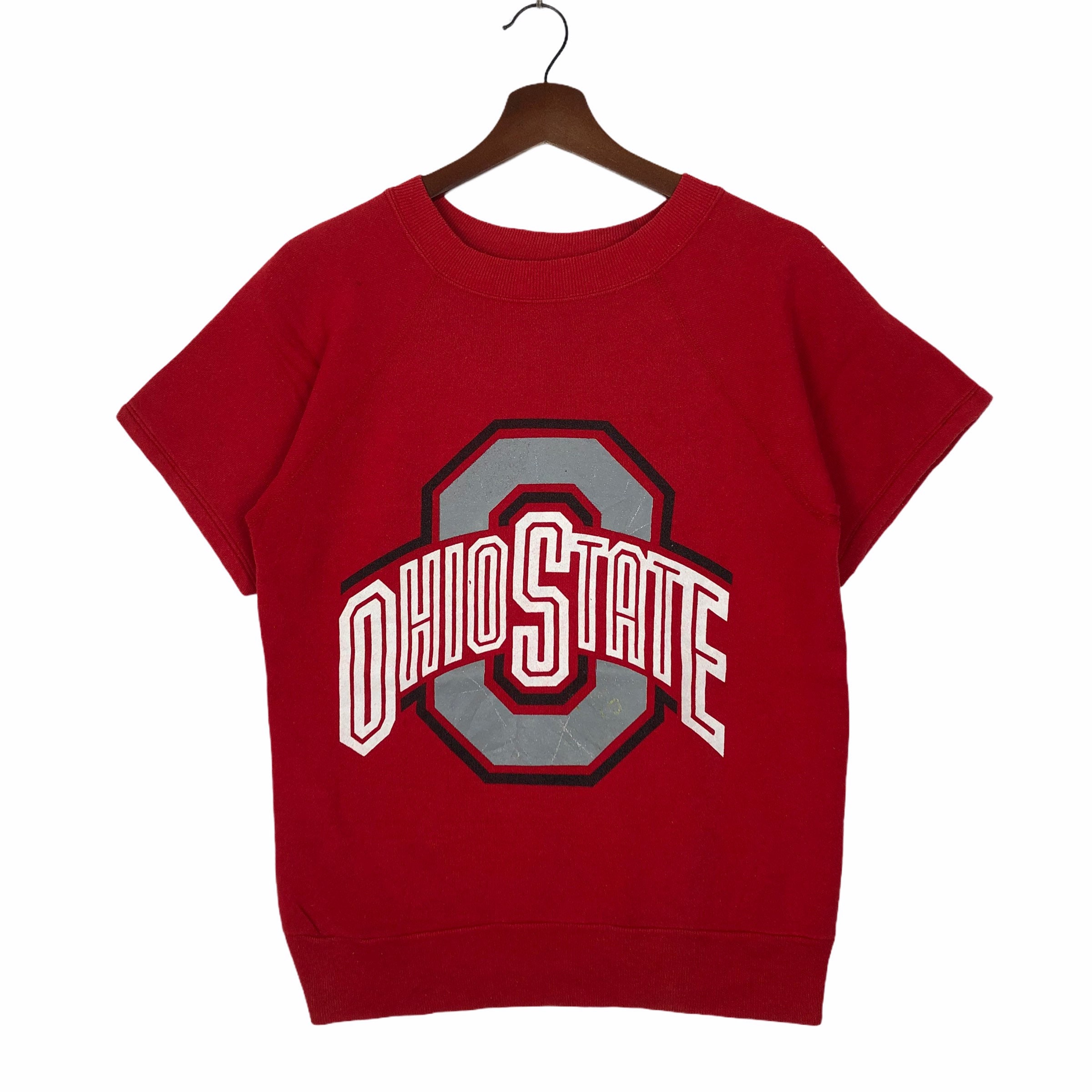 Vintage 70s 80s Wolf & Sons Ohio State Buckeyes Raglan Soft