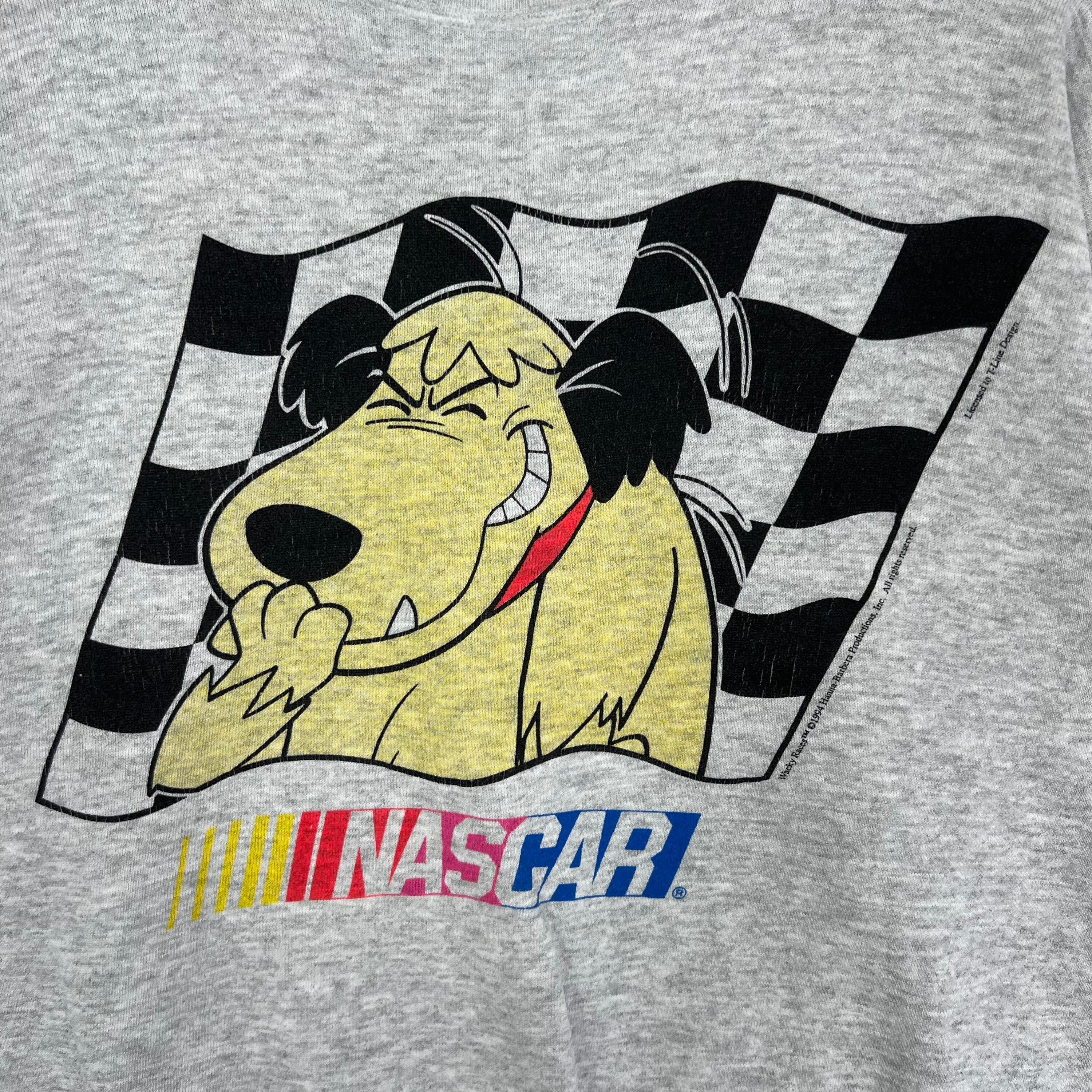 Vintage 90s Wacky Races NASCAR Sweatshirt - Hanna-barbera Cartoon 