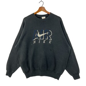 Vintage 90's Nike Sweatshirt Embroidery Nike Swoosh Sweatshirt