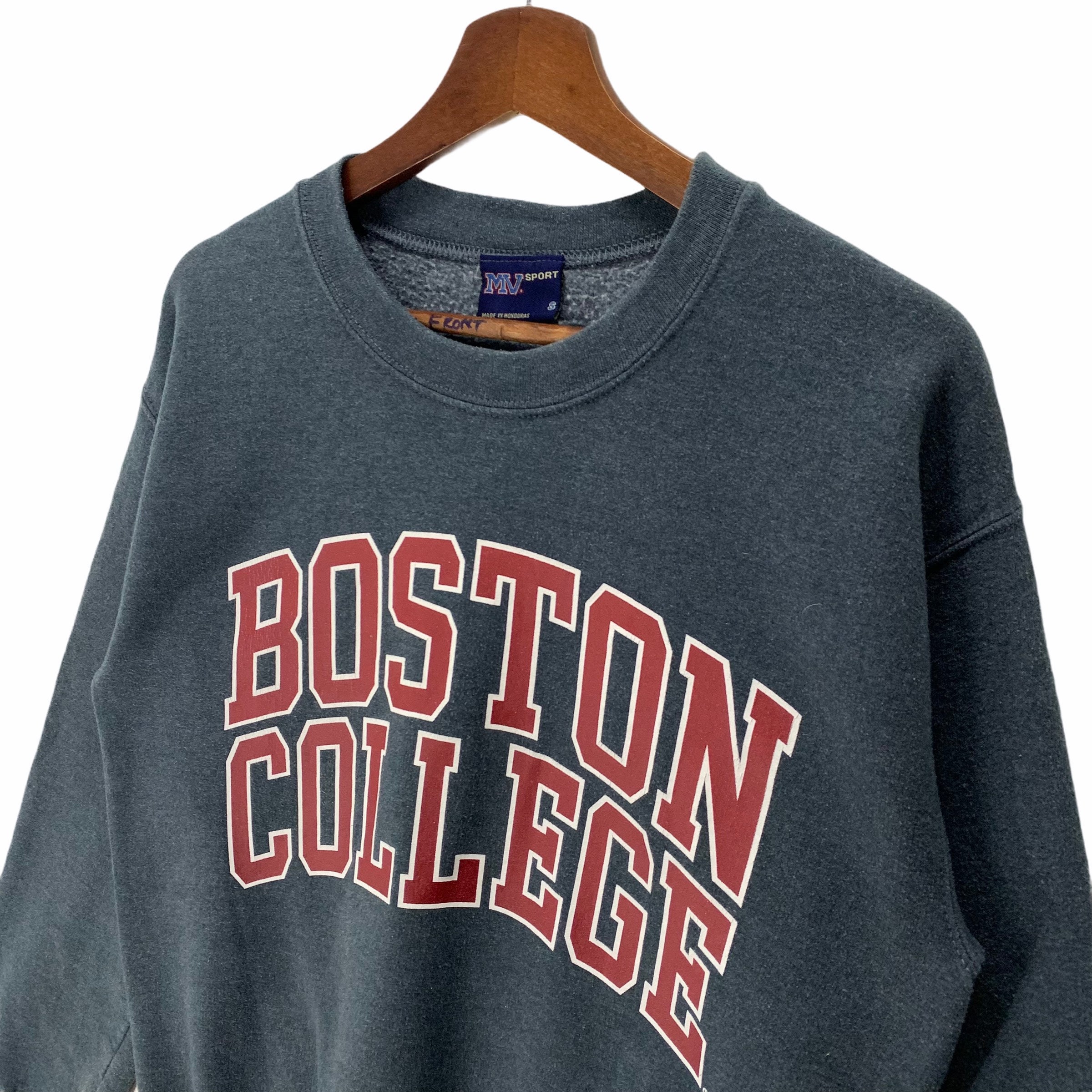 Vintage 90s Boston College Sweatshirt Crewneck Pullover - Etsy