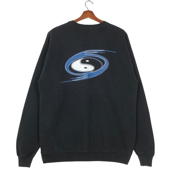 90s T＆C surf boards sweatshirt navy Vintage 90s T&C Surf Designs Hawaii Surfboard Sweatshirt