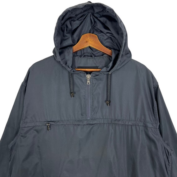 ジャケット・アウター 90s prada hooded jacket 3way (S) black Vintage 90s Prada Anorak Jacket Black Color Made in Italy