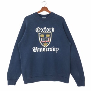 Vintage 90’s Oxford University Sweatshirt Big Logo Oxford University Sweater Sweatshirt Pullover Jumper
