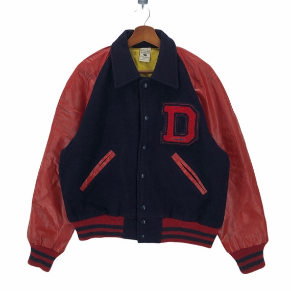 Vintage 80s 90s Kaye Bross Custom Varsity Jacket Big Logo Capital 