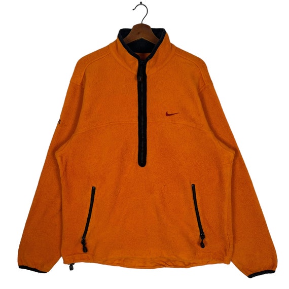 Vintage Nike ACG Fleece Jacket Nike ACG Orange Half Zip Vintage Nike ACG Fleece Jacket Nike ACG Orange Half Zip