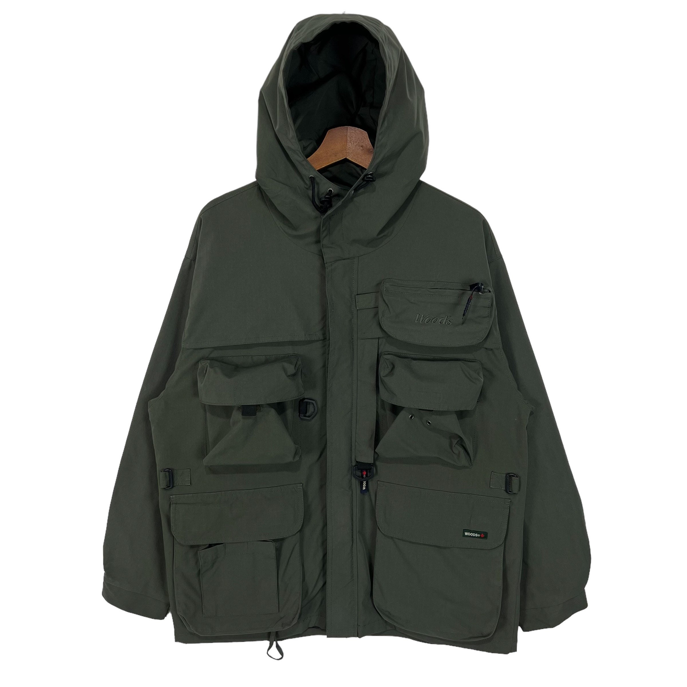 Vintage Woods Canada Cargo Parka Jacket - Utility Style, Size 