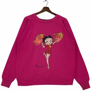 Rare!! Vintage 90’s Betty Boop Cheerleader Sweatshirt 1994 Betty Boop Fleischer Studios by Collegewear U.S.A Sweatshirt