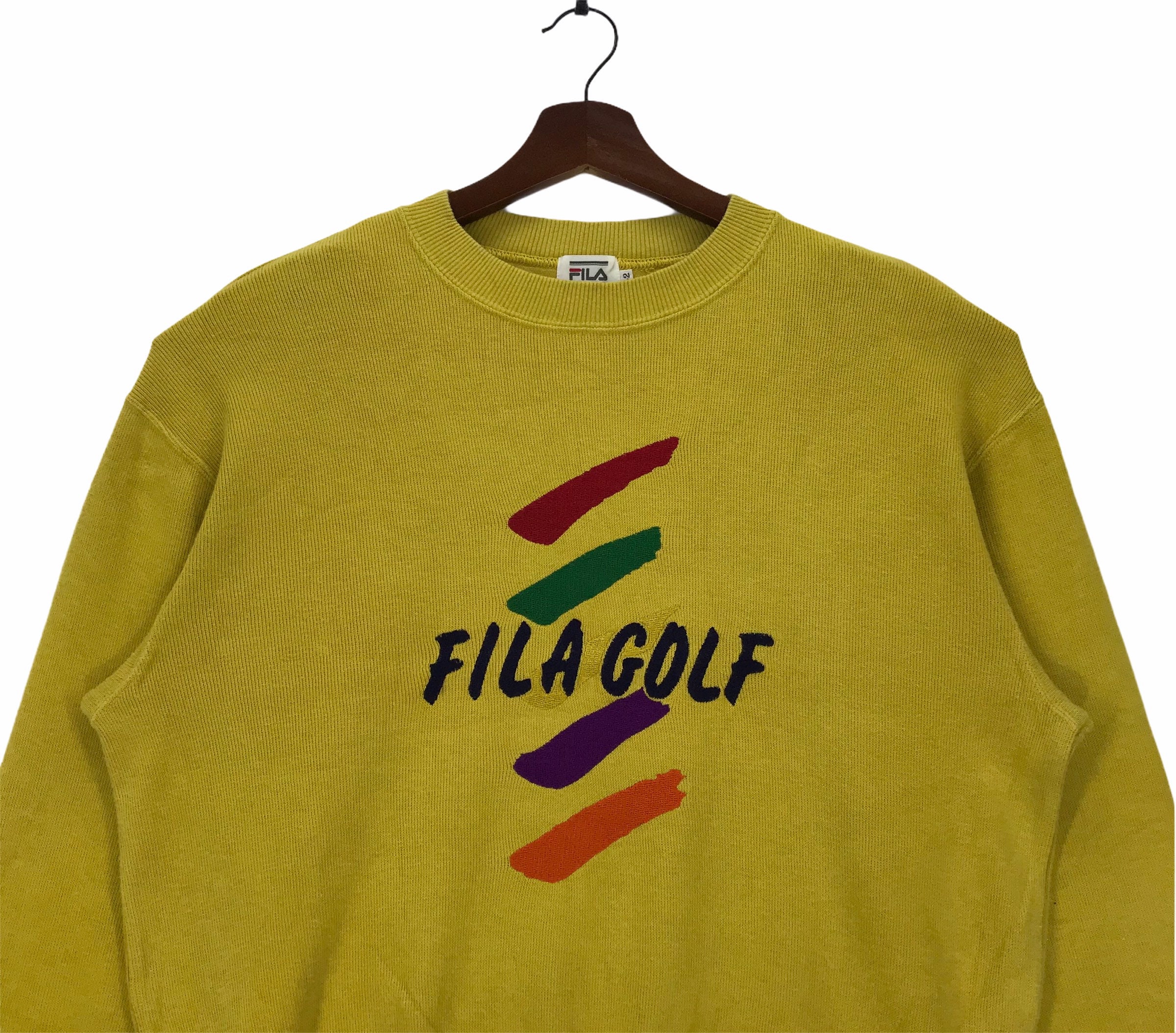 Vintage Fila Golf Sweatshirt Crop Embroidery Big Logo - Etsy