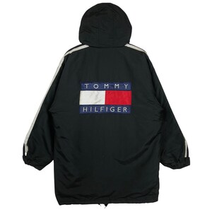 Vintage Tommy Hilfiger Overcoat Jacket Big Logo Tommy Hilfiger Jacket