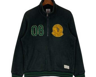 Vintage MLB Oakland Athletics Fleece Sweatshirt Half Zip Fleece Jumper