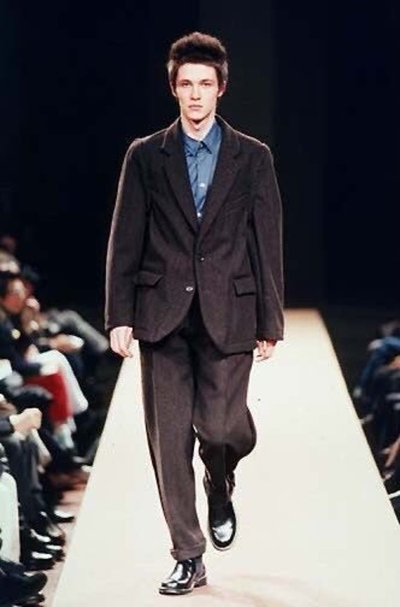 Amazing Comme Des Garcons 1998 Runway Herringbone Tweed Jacket ...