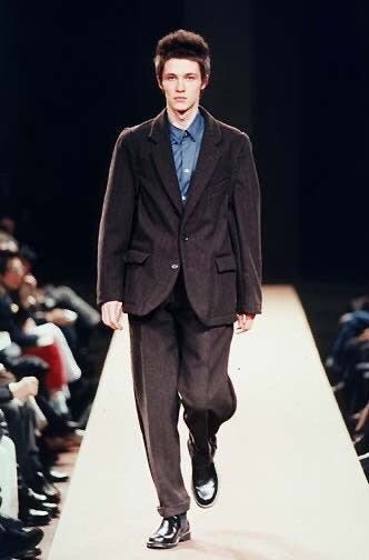 Amazing Comme Des Garcons 1998 Runway Herringbone Tweed Jacket