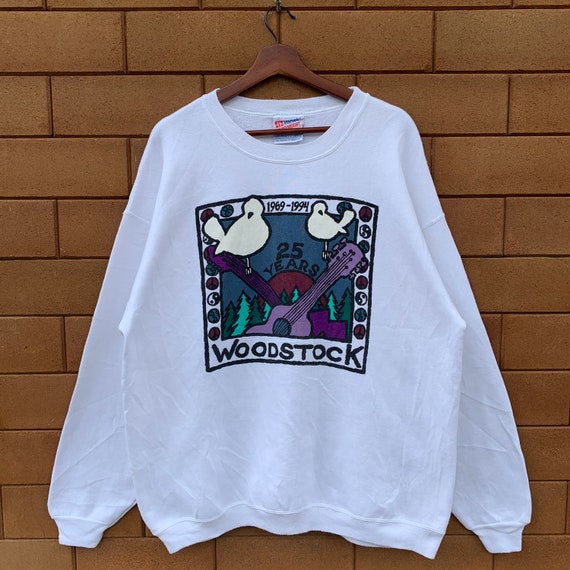 Vintage 90’s Woodstock Sweatshirt Crewneck 25 yea… - image 1