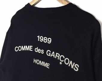 comme des garçons homme 90s shirt Vintage 1989 Comme Des Garçons Homme V-neck Jumper - Etsy Canada