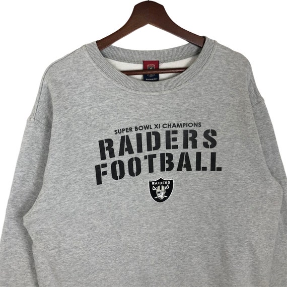 Vintage NFL Raiders Sweatshirt Crewneck Embroider… - image 3