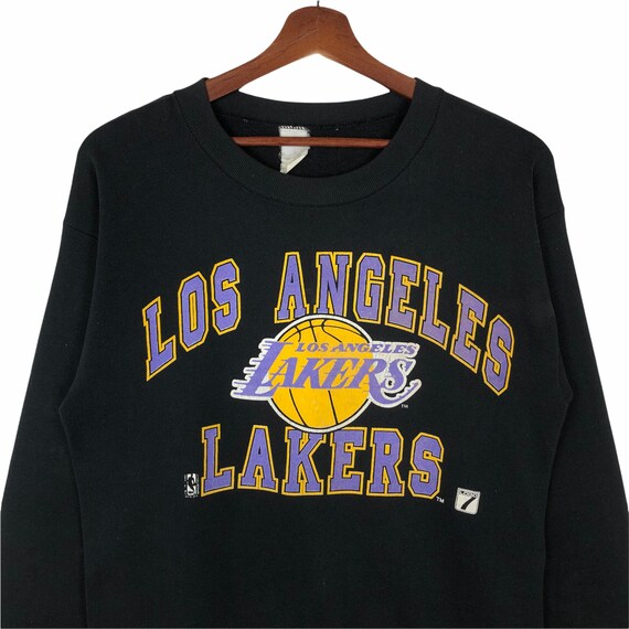 ClockworkThriftStore Vintage 90's La Lakers Sweatshirt Pullover Jumper Los Angeles Lakers Sweatshirt