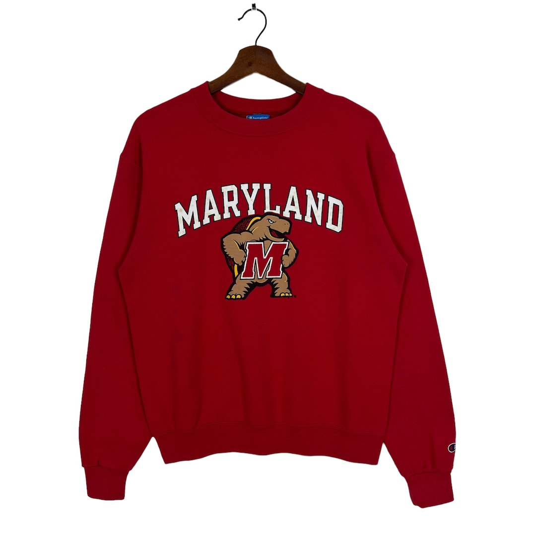 【MODERNIF】Maryland Lettering Sweatshirt University Of Maryland Sweatshirts & Hoodie | Maryland Gifts