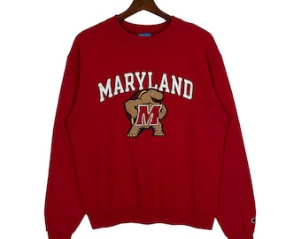 【MODERNIF】Maryland Lettering Sweatshirt Vintage University of Maryland Sweatshirt - Etsy
