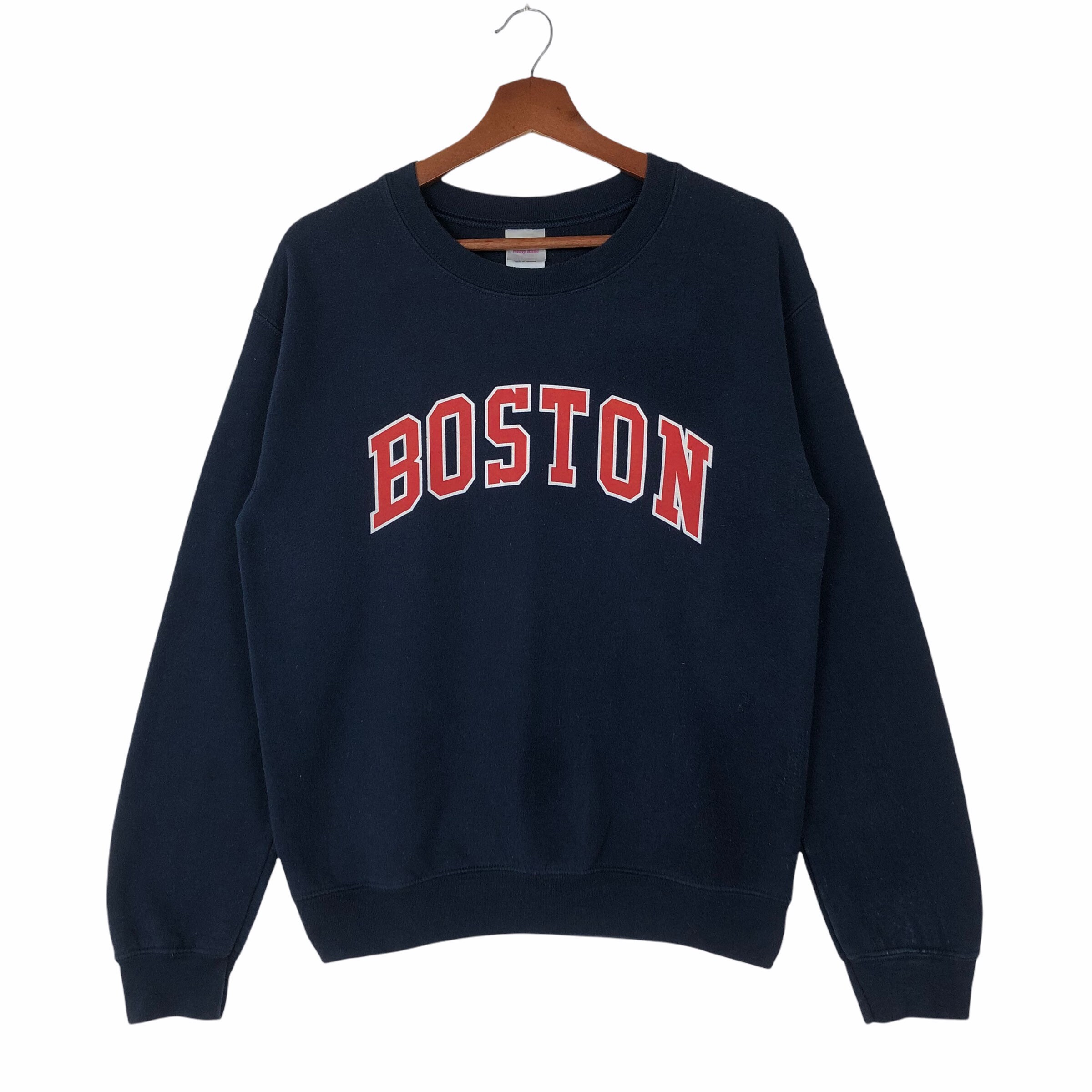 ★22WINTER新作★GROVE★BOSTON JUMPER Vintage Boston Sweatshirt Jumper Pullover Spellout Boston
