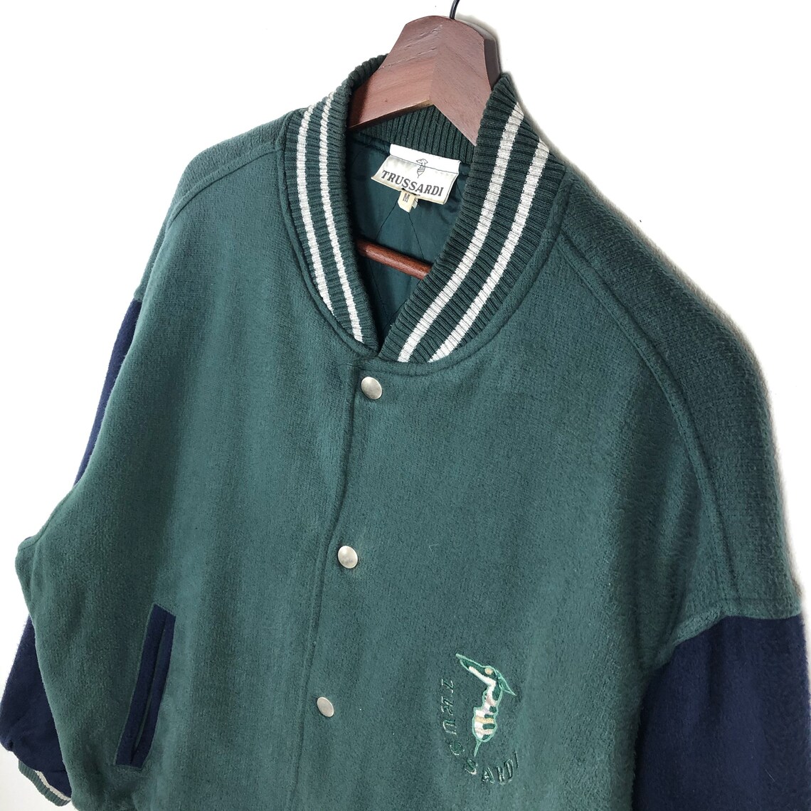 Cravate Vintage Trussardi Action - Soie, Made In Italy, Neuve Avec étiquette
