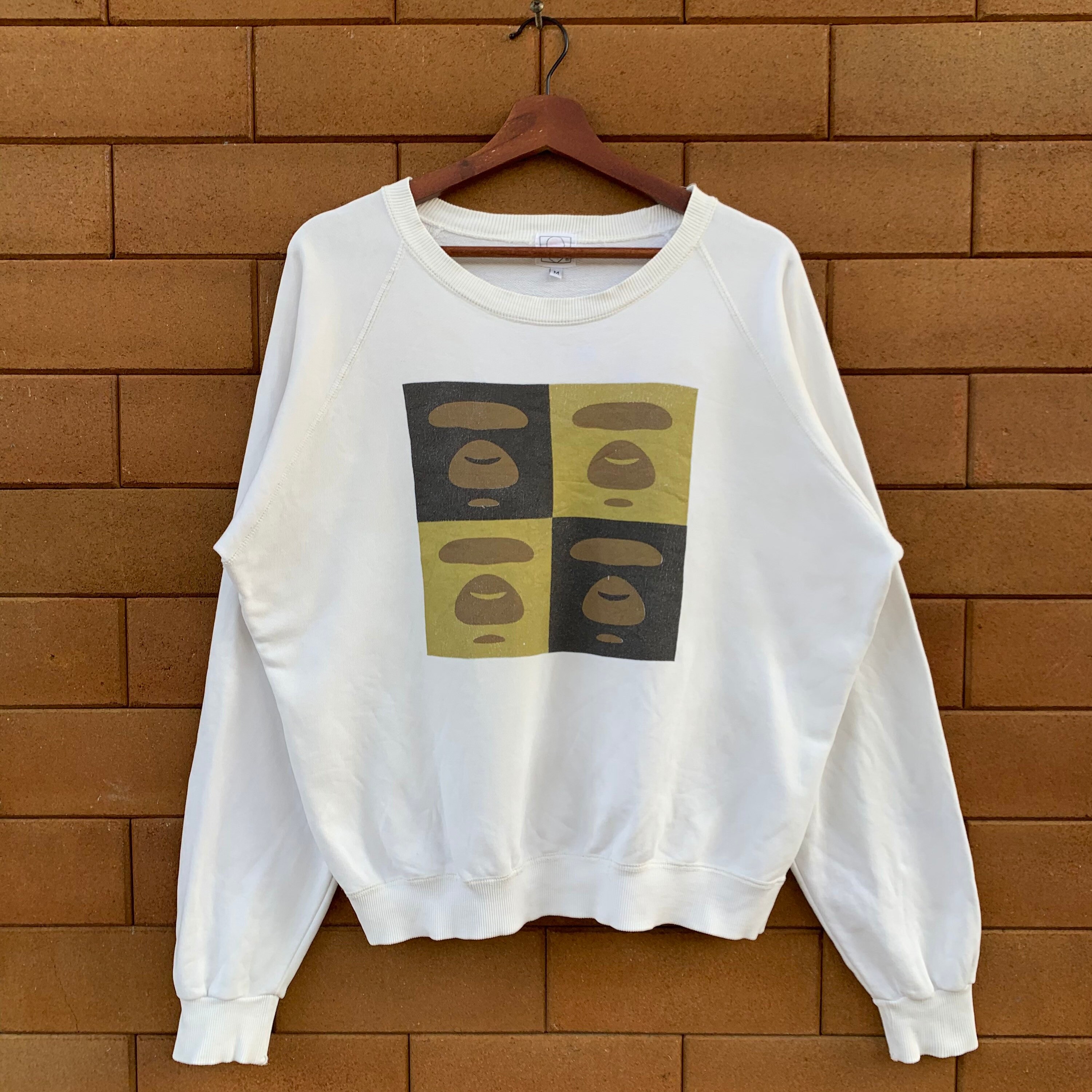 Amazing Bathing Ape Sweatshirt Crewneck Bape Head Logo Pop Art