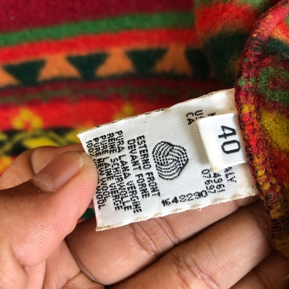 UNITED COLORS OF BENETTON ウールジャケット イタリア Vintage UNITED COLORS OF BENETTON Multi-Color Wool Blend Cardigan