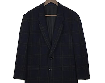 Vintage Yohji Yamamoto Plaid Sport Coat - D'URBAN