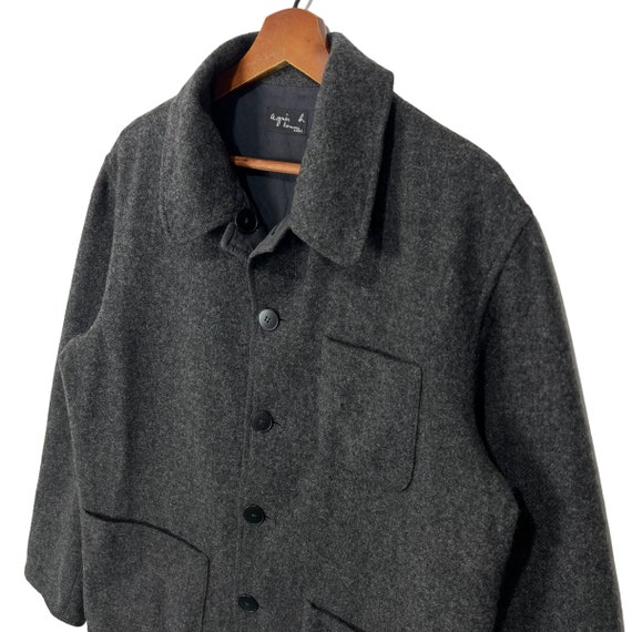 agnès b. wool jacket Vintage Agnes B Reversible Wool Jacket - Etsy