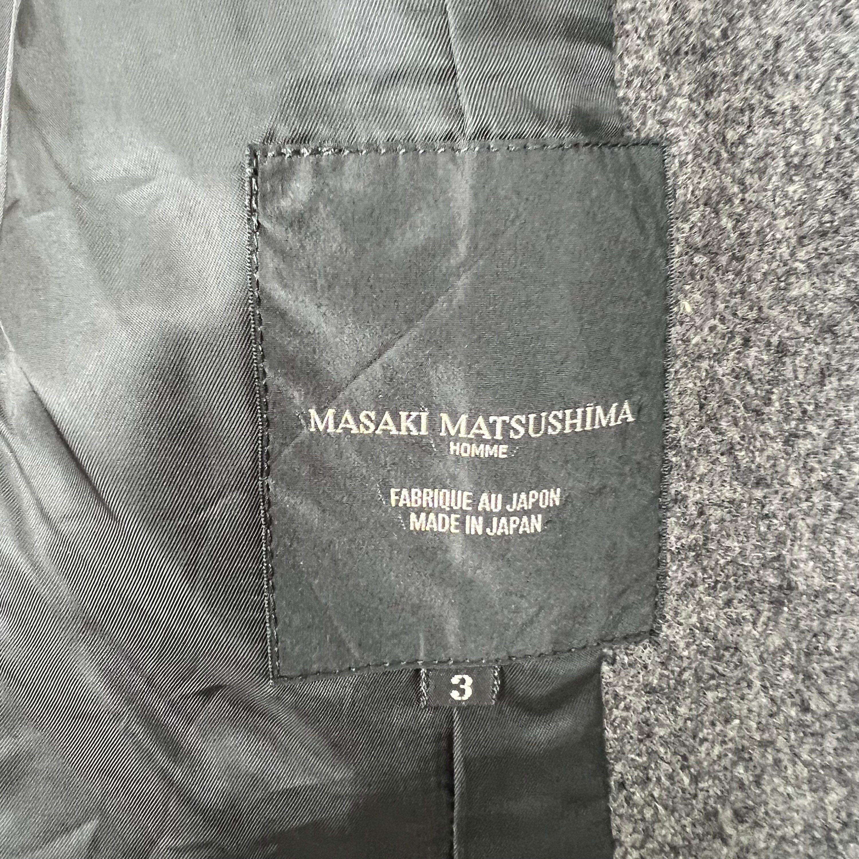 MASAKI MATSUSHIMA　Double Face Wool Coat Stunning !! Masaki Matsushima Homme Long Coat Double