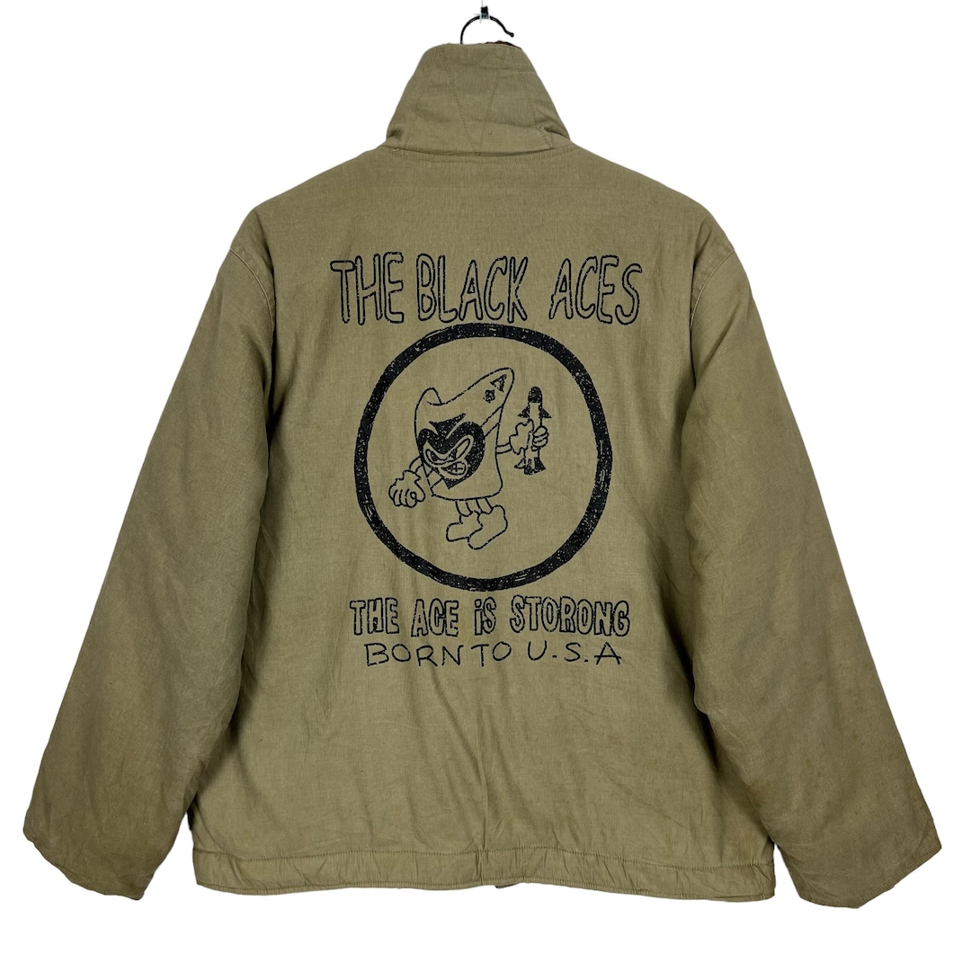 Vintage Houston US Navy N1 Deck Jacket the Black Aces USN Deck
