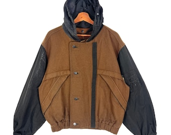 Vintage Navy Arctic Massimo Osti Reversible Navajo Denim Bomber