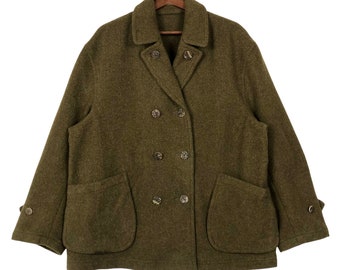 Vintage 50er Jahre U.S. Army Wolljacke: M-1934 Sanitäts Mantel, Medium