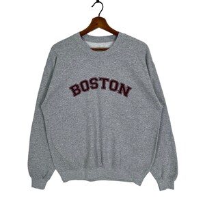 Vintage Boston Spellout Sweatshirt - Size Medium