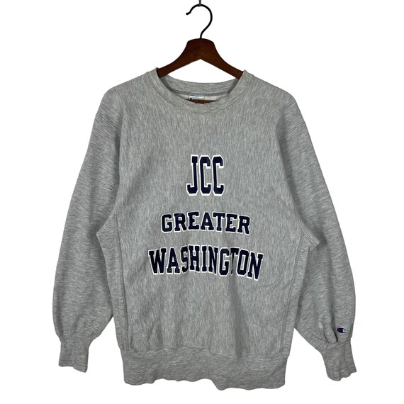 Distressed Ripped Sweatshirt Champion Reverse Weave Sweatshirt JCC of Greater Washington Sweatshirt Size Large Etsy Australia