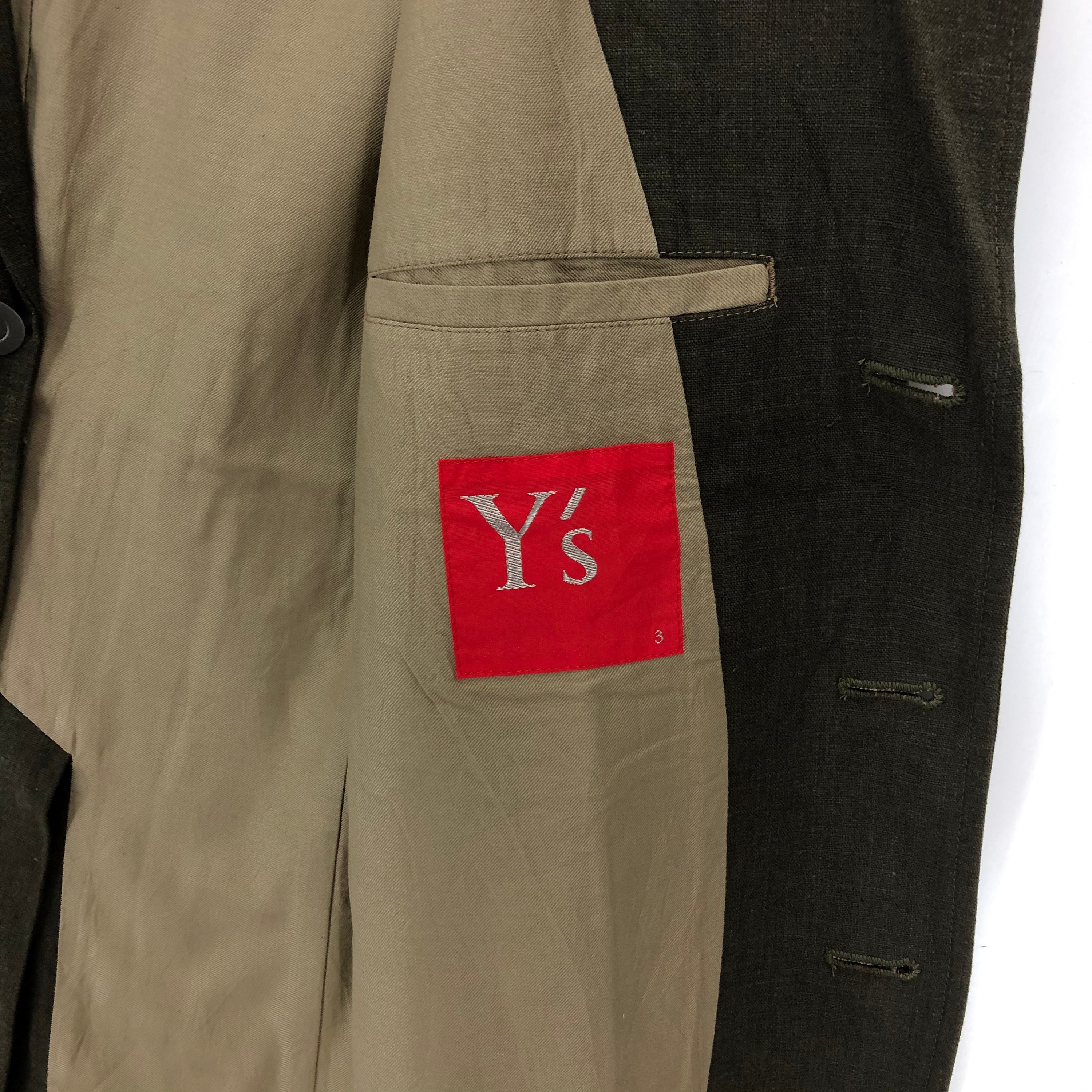 Yohji Yamamoto Y's Red Label Jacket: Cotton Linen Blazer