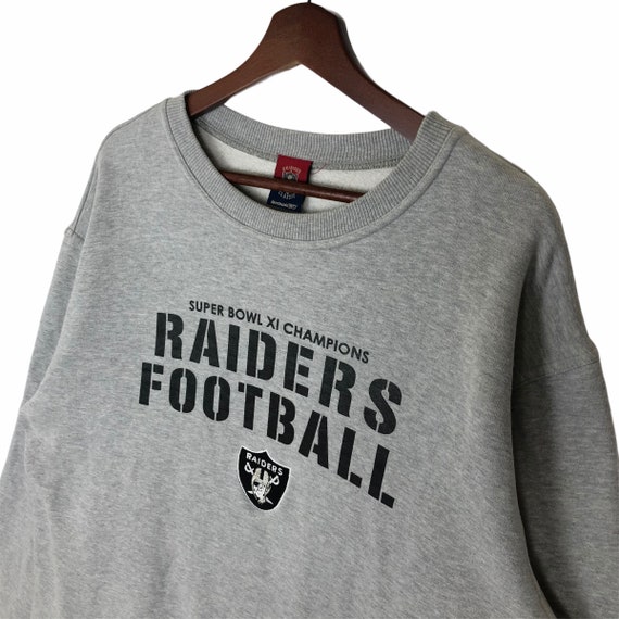 Vintage NFL Raiders Sweatshirt Crewneck Embroider… - image 7