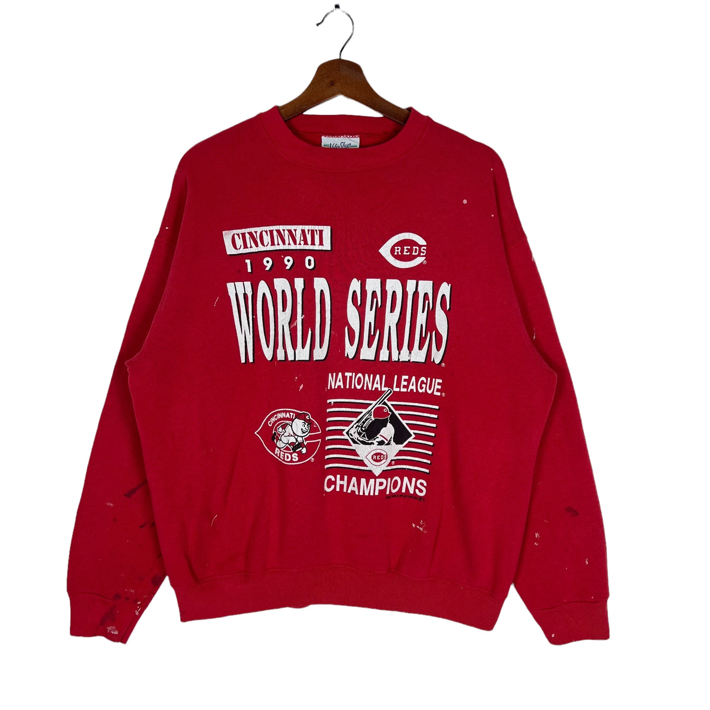 Cincinnati Reds 1990ワールドシリーズチャンピオン スウェット Baseball Jersey Vintage Cincinnati Reds T Shirts Vintage 1990