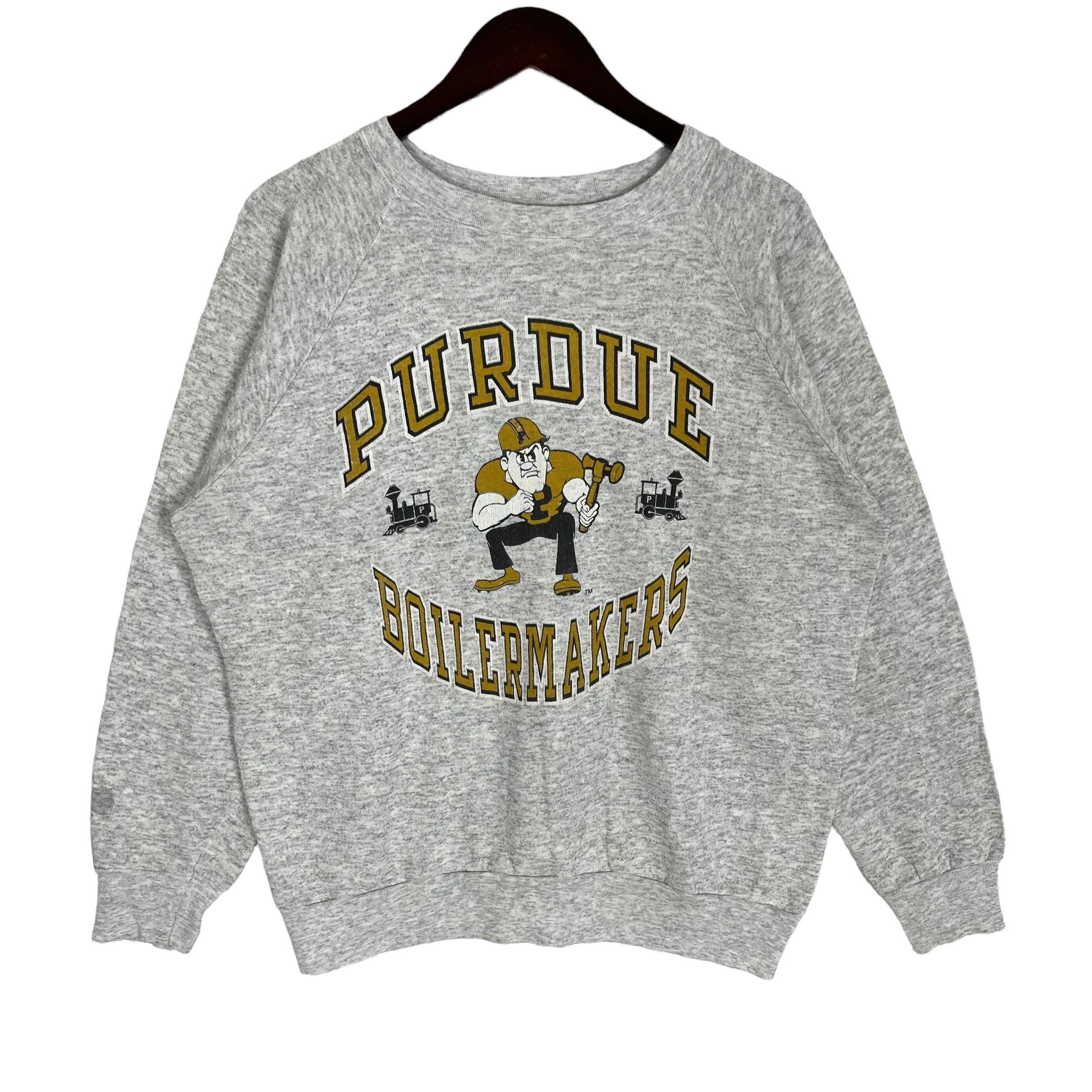 Vintage 80s Purdue Boilermakers Football Sweatshirt Crewneck - Etsy