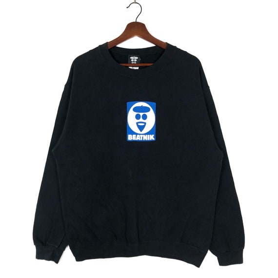 Vintage 90s Beatnik Crewneck Printed Big LoGo Beat