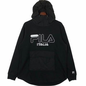 Vintage Fila Hoodie Sweatshirt Big Logo Fila Hoodie Light Hoodie Sweatshirt