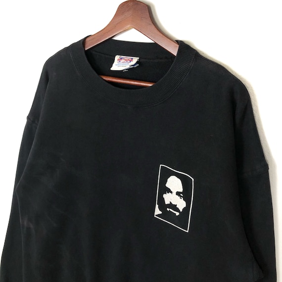 RARE 90s Charles Manson Crewneck Sweatshirt - Zooport… - Gem