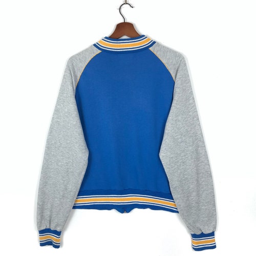 Vintage 70s 80’s Nike Blue shops Tag Sweatshirt Zipper Up Sweater Size Large Made In USA