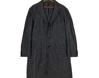 Yohji Yamamoto Pour Homme Denim Long Coat - Size 5